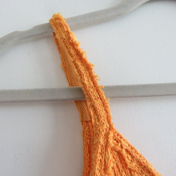 FREE PEOPLE WE THE FREE Boucle Sweater Tank Top in Mango Boho Beachy Sz XS NWT - Picture 4 of 14